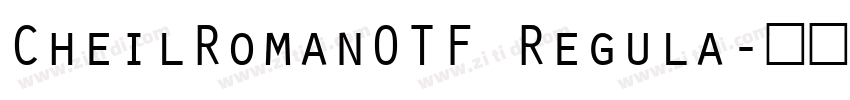 CheilRomanOTF Regula字体转换